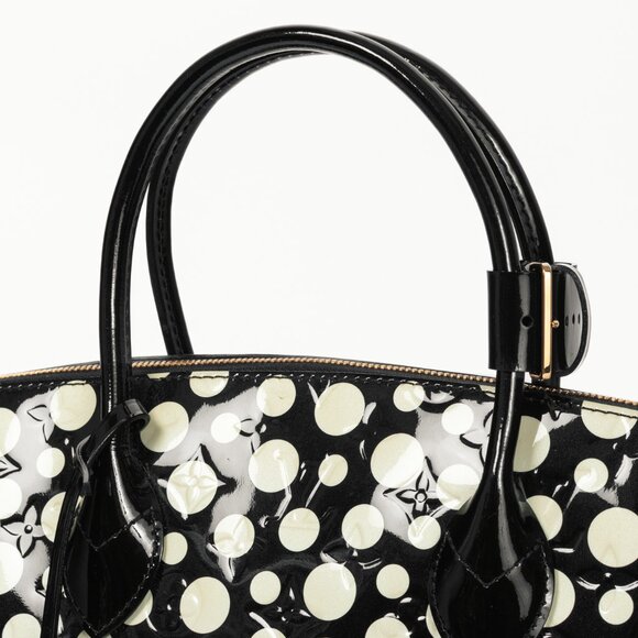 Louis Vuitton x Yayoi Kusama Lockit MM Infini Noir Monogram Vernis Dots Tote - Picture 6 of 14